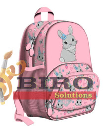 Ghiozdanel Gradinita si Excursii St.Right Impermeabil Colectia - Cute Rabbit BP70 32x22x11.5cm